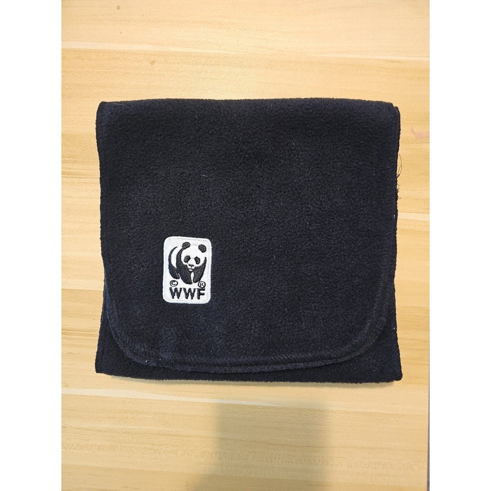 WWF World Wildlife Foundation Black Fleece‎ Winter Panda Logo Scarf